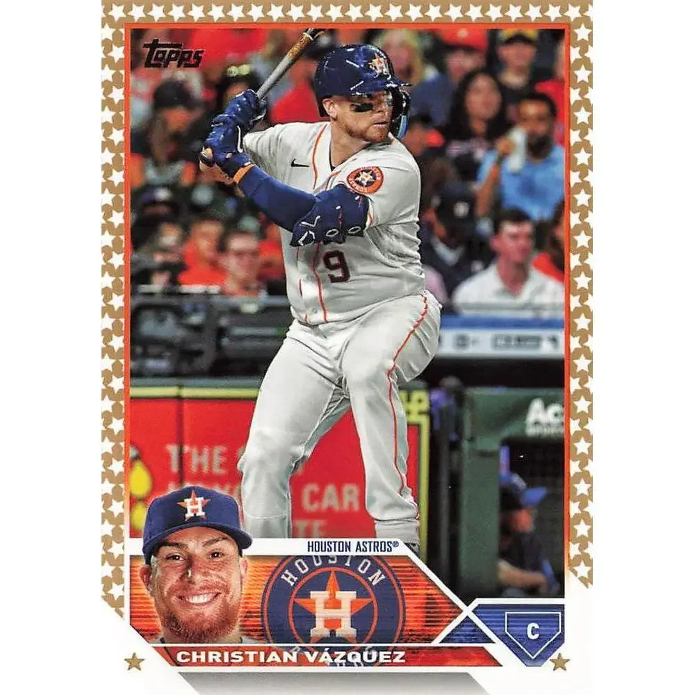 2023 Topps Gold Star Christian Vazquez #157 Houston Astros